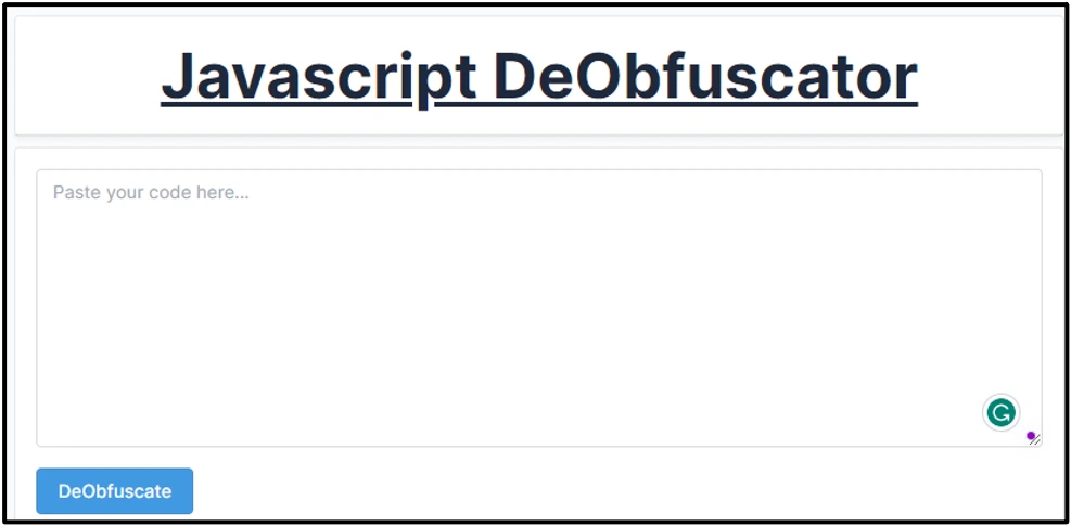 JavaScript Desofuscador